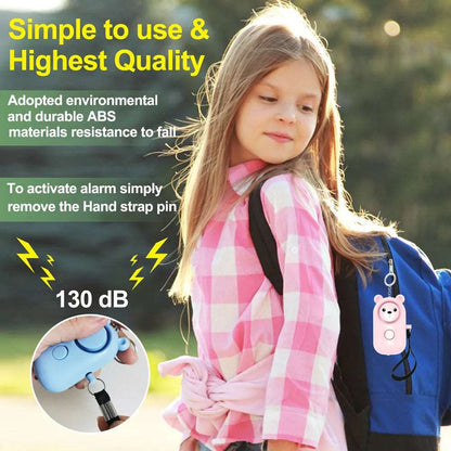 Cute Little Bear Personal Alarm, Anti-wolf Magic Weapon, Emergency Protective Equipment.