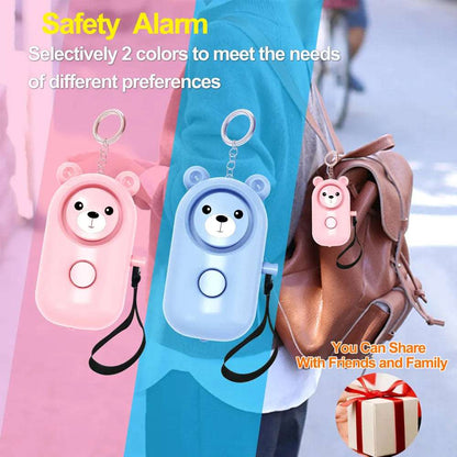 Cute Little Bear Personal Alarm, Anti-wolf Magic Weapon, Emergency Protective Equipment.