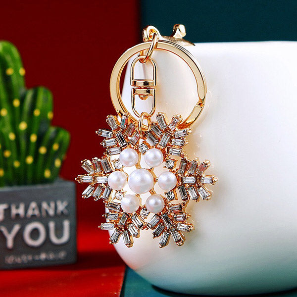 Metal & Diamond Keychain